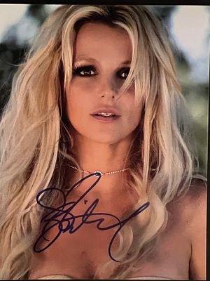 Britney Spears signed photo. 8x10 inches