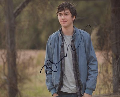 Paper Towns Nat Wolff signed movie photo. 8x10 inches.