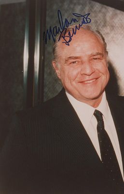 Marlon Brando signed photo. GFA Authenticated. Marlon Brando signed photo. 5x8 inches. GFA 