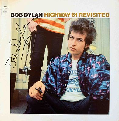 Bob Dylan Highway 61 Revisited signed album