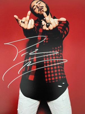 Post Malone signed photo. 8x10 inches