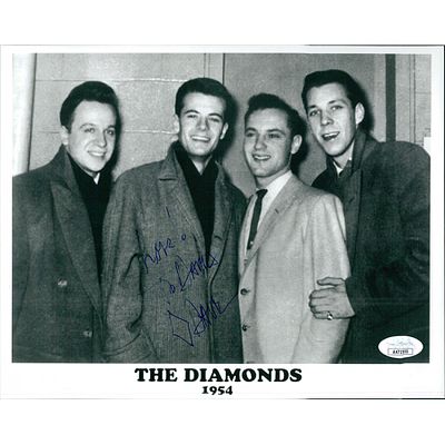 Diamond David Somerville signed promo photo. JSA Authenticated. Diamond David Somerville 8x10 