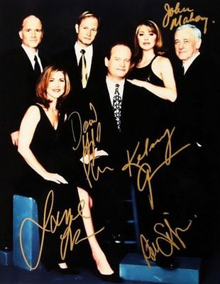 Frasier signed cast promo photo. 8 in. by 10 in. Promotional cast photo from "Frasier" 
