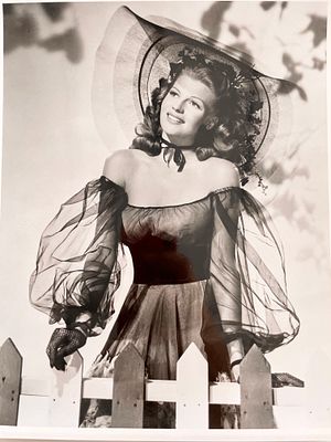 Rita Hayworth unsigned photo. 8x10 inches