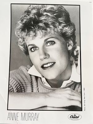 Anne Murray vintage 1983 original photo. 8x10 inches