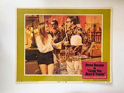 I Love You, Alice B. Toklas original 1968 vintage lobby card on heavy card stock. 11x14 inches