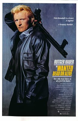 Wanted: Dead or Alive 1986 original vintage one sheet movie poster. Wanted: Dead or Alive 1986 