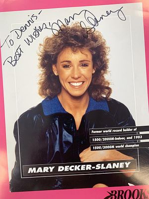 Gold Medalist Mary Decker- Slaney signed photo. Mary Decker- Slaney signed photo. 8x10 inches