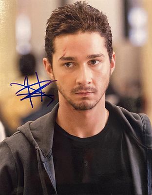 Indiana Jones Shia LaBeouf signed movie photo. Eagle Eye signed movie photo autographed by Shia 
