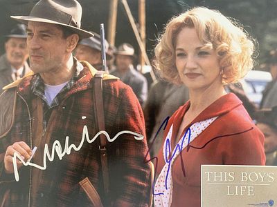 This Boy's Life Robert DeNiro and Ellen Barkin signed movie photo. This Boy's Life signed movie 