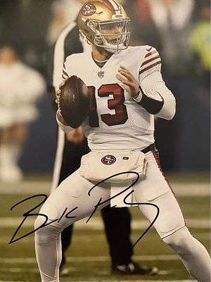 SF 49ers Brock Purdy signed photo. 8x10 inches