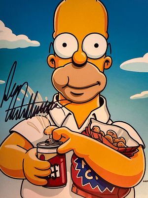 The Simpsons Dan Castellaneta signed photo. 8x10 inches