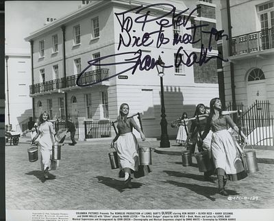 Oliver! signed movie photo autopgraphed by Shani Wallis. 10x8 inches