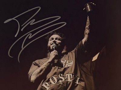 Post Malone signed photo. 8x10 inches