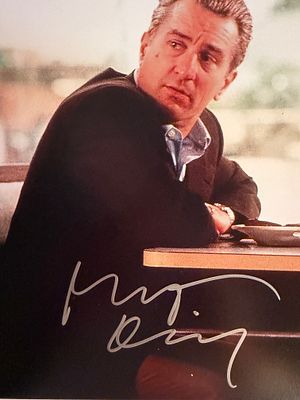 Goodfellas Robert De Niro signed photo. 8x10 inches