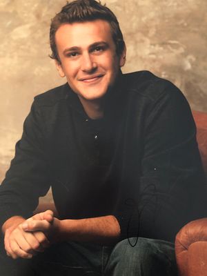 Shrinking Jason Segel signed photo. Jason Segel autographed photo 11x14 inches