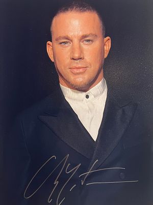 Deadpool Channing Tatum signed photo. Channing Tatum signed photo8x10 inches
