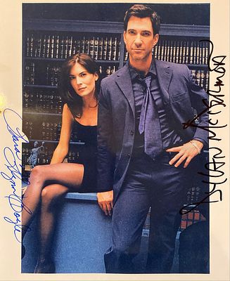 The Practice Lara Flynn Boyle and Dylan McDermott signed photo. The Practice signed photo 