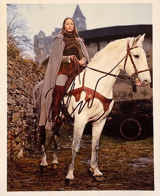 In the Name of the King Leelee Sobieski signed movie photo. In the Name of the King signed movie 