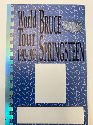 Bruce Springsteen backstage pass unsigned. 4 x 4 inches.