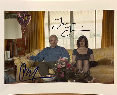 The Savages Philip Seymour Hoffman and Laura Linney signed movie photo. The Savages signed movie 