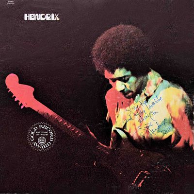 Jimi Hendrix signed album. Jimi Hendrix Band of Gypsies album signed by Jimi Hendrix