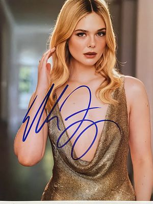 A Complete Unknown Elle Fanning signed photo. Elle Fanning signed photo. 8x10 inches