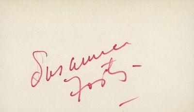 Phantom Of The Opera Susanna Foster original signature. Susanna Foster original signature
