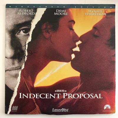 Robert Redford Indecent Proposal signed laser disc. GFA Authenticated. Robert Redford Indecent 