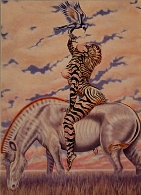 Artist Olivia DeBerardinis Pin Up 1992 Collector Card. 2.5x3.5 inches