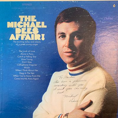 Michael Dees The Michael Dees Affair signed album. 12x12 inches
