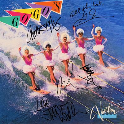 The Go-Go's signed Vacation album. The Go-Go's 1982 Vacation album. Signed: Belinda Carlisle 