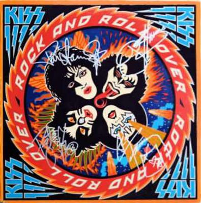 Kiss signed Rock N&acirc;€™ Roll Over album. Kiss 1976 Rock N&acirc;€™ Roll Over album.Signed: Gene Simmons 