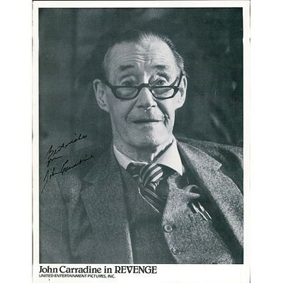 The Grapes Of Wrath Actor John Carradine Signed Photo. John Carradine Actor Signed 8.5x11 