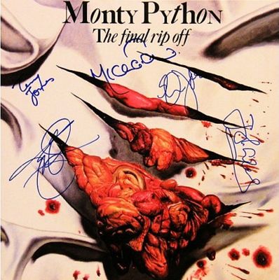 Monty Python signed The Final Rip Off album. Monty Python 1968 The Final Rip Off album 
