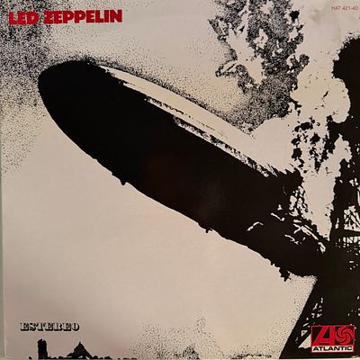 Led Zeppelin 1 original album pressing Spanish HAT 421-40