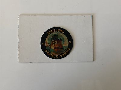 Steelers Franco Harris reflective coin. 2 inch