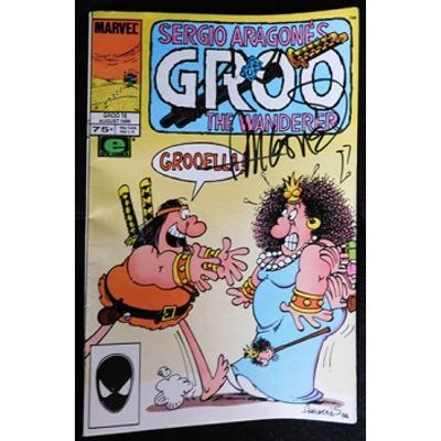Marvel Groo Sergio Aragones Signed Comic JSA Authenticated. Signed collectible comic featuring 