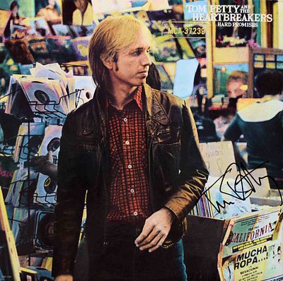 Tom Petty signed Hard Promises album. Tom Petty 1981 Hard Promises signed album