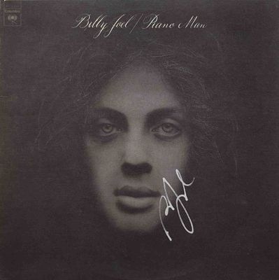 Billy Joel signed Piano Man album. Billy Joel 1973 Piano Man album autographed by Billy Joel.