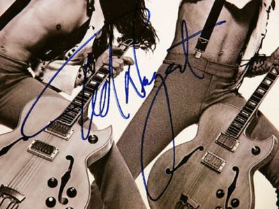 Framed Ted Nugent signed album. Ted Nugent Free-For-All &acirc;€“ 1976 framed album. 21 1/2 x 21 1/2 