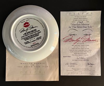 1990 Delphi limited edition Marilyn Monroe Collectable Dish. Vintage 1990 limited edition 