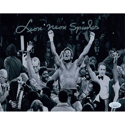 Leon Spinks Signed 8x10 Matte Photo. Autographed photo: Leon Spinks Signed 8x10 Matte Photo. JSA 