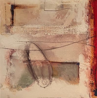 Abstract Impressionist Art Print. 12x12 inches.