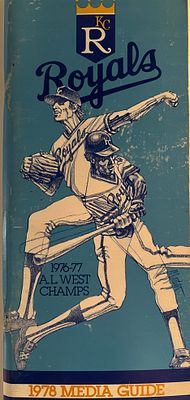 1978 Royals Media guide. 4x9 inches