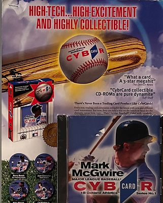 Mark McGwire Cyber Card. 5x6 inches