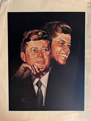 John F. Kennedy print. 11x14 inches