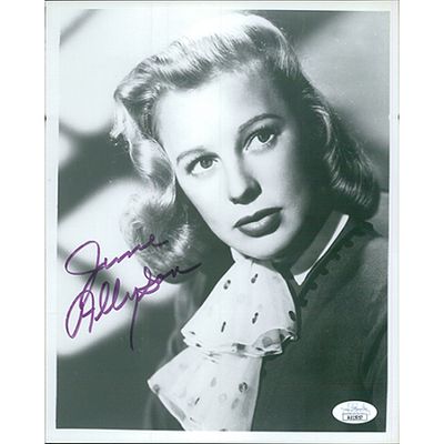 Little Women June Allyson Signed Photo JSA. June Allyson signed 8x10 glossy photo in black 