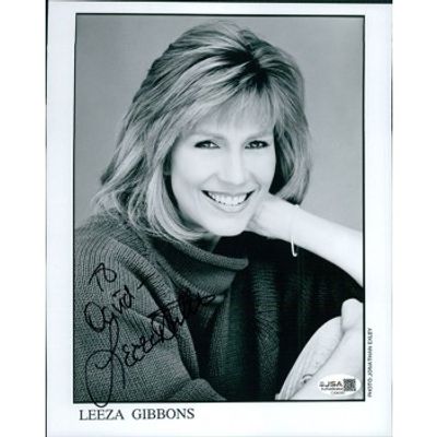 Robocop Leeza Gibbons Signed Photo JSA. Leeza Gibbons signed 8x10 matte finish photo in black 