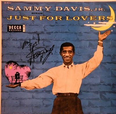 Sammy Davis Jr. signed Just For Lovers album. Sammy Davis Jr. 1955 Just For Lovers album 